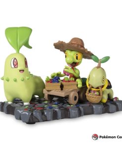 Pokemon Center Estatua Desfile de Celebración Chikorita Treecko Turtwig