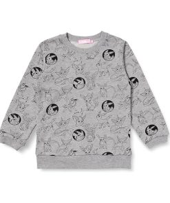 POKEMON POLERA NIÑOS 6-7 AÑOS PLOMO