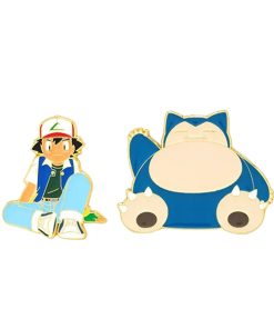 Pokemon Ash & Snorlax Enamel Pin Set