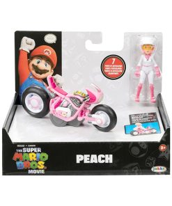 Super Mario Bros Movie Peach con Kart de Fricción