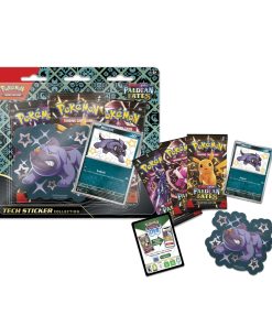 Pokemon TCG Paldean Fates Sticker Box Maschiff en Español