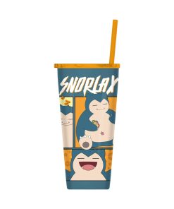 Pokemon Vaso Acrilico Snorlax Con Sorbete