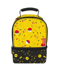Lonchera Doble Compartimento Pokemon Thermos Pikachu para Niños