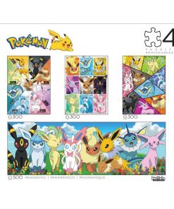 Pokemon Rompecabeza Eevee Y Evoluciones Pack de 4