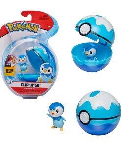 Pokemon Clip N Go Piplup Incluye Pokebola