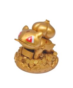 Pokemon Estatua Bulbasaur de La Suerte Dorado