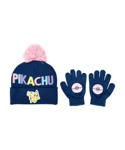 Pokemon Gorro con Guantes Niñas Exclusivo Pikachu