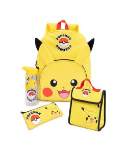 Pokemon Mochila Pikachu Set Completo Con Tomatodo