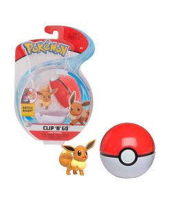 Pokemon Clip N Go Eevee Con Pokebola