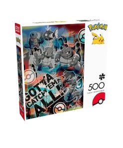 Pokemon Rompecabeza 500 Piezas Agua Team