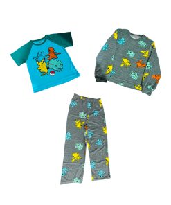 Pokemon Set de 3 Pijama Edicion Pikachu