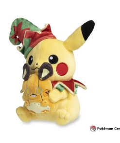 Pokemon Peluche Pikachu y Robot Dedenne Taller Navideño