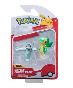 Pokemon Battle Figure Jazwares Pack Machop Snivy