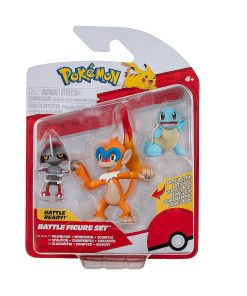 Pokemon Battle Figure Jazwares Set Pawniard Monferno Squirtle