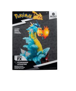 Pokemon Gyarados Estatua de coleccionista de lujo de 13 pulgadas con aletas iluminadas
