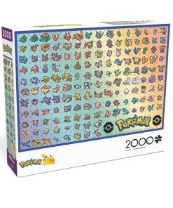 Pokemon Rompecabeza 2000 Piezas Pokedex Kanto Pixel