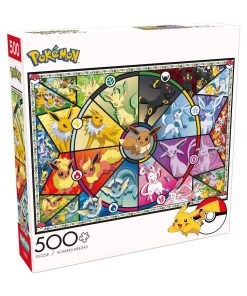 Pokemon Rompecabeza Vitrales De Evee 500 Piezas