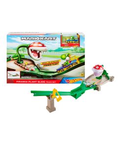 Pista  Hot Wheels Mario Kart Track Set Piranha con Yoshi
