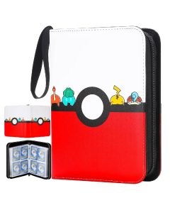 Pokemon Folder 4 Pocket 400 Cartas Pokeball Kanto