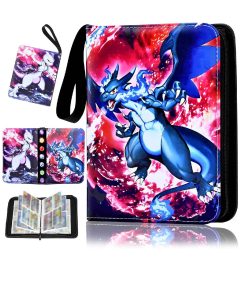 Pokemon Folder 4 Pocket 400 Cartas Mega Charizard Mewtwo