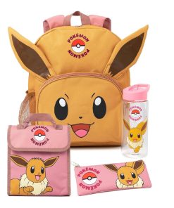 Pokemon Mochila Eevee Set Completo Con Tomatodo