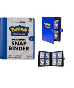 Pokemon Folder 4 Pocket 160 Cartas Azul