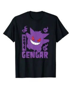 Pokemon Camiseta Gengar 094 Talla Talla M