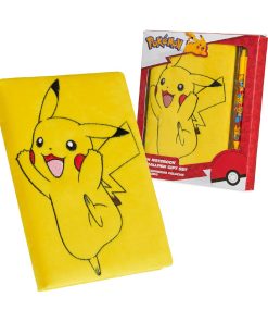 Pokemon Cuaderno Con Bolígrafo Pikachu