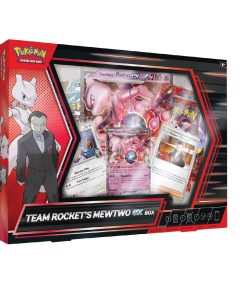Pokemon TCG  Destind Rivals Team Rocket’s Mewtwo Ex Box Español
