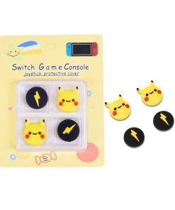 Pokemon Tapas De Silicona Para Joystick 4 Botones Pikachu y Flash