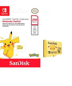 Tarjeta MicroSDXC Pokémon Pikachu 256 GB Nintendo Switch