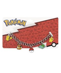 Pulsera Bioworld con dijes De Pokemon Plateado